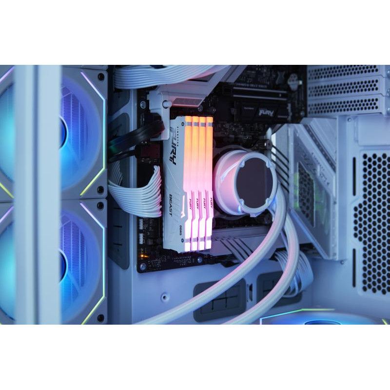 Kingston Technology FURY Beast 64GB 6000MT/s DDR5 CL30 DIMM (Kit of 2) White RGB EXPO · Mémoires PC · Informat Systems Str... (image 7)