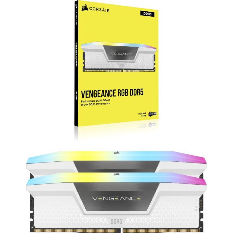 Corsair Vengeance RGB CMH32GX5M2B6000Z30W module de mémoire 32 Go 2 x 16 Go DDR5 288-pin DIMM · Mémoires PC · Informat Sys... (image 6)