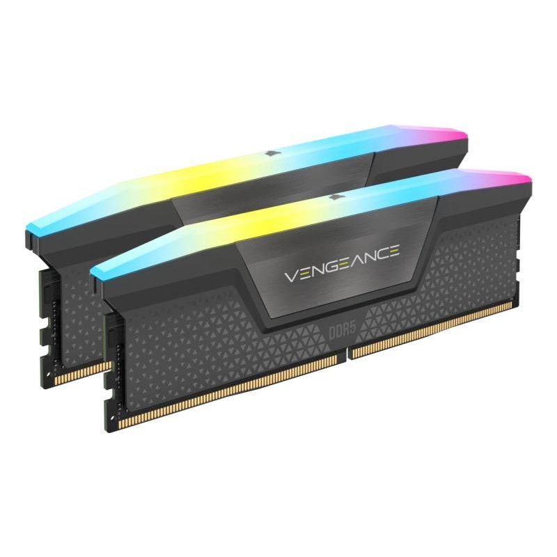 Corsair Vengeance RGB CMH32GX5M2B6000Z38 module de mémoire 32 Go 2 x 16 Go DDR5 6000 MT/s 288-pin DIMM · Mémoires PC · Inf... (image 2)