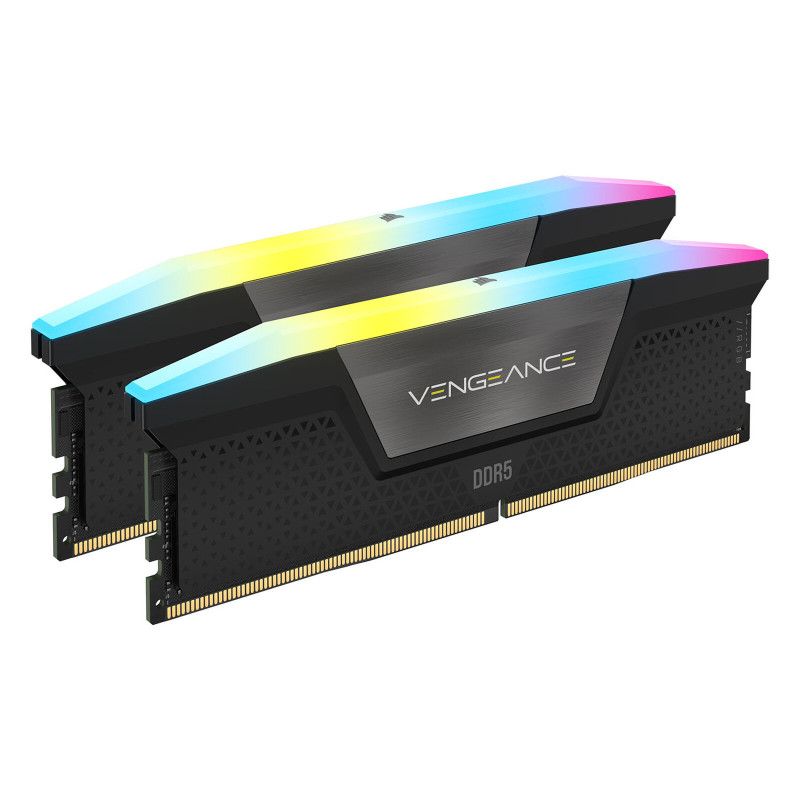 Corsair Vengeance RGB CMH64GX5M2D6000C40 module de mémoire 64 Go 2 x 32 Go DDR5 6000 MT/s 288-pin DIMM · Mémoires PC · Inf... (image 2)