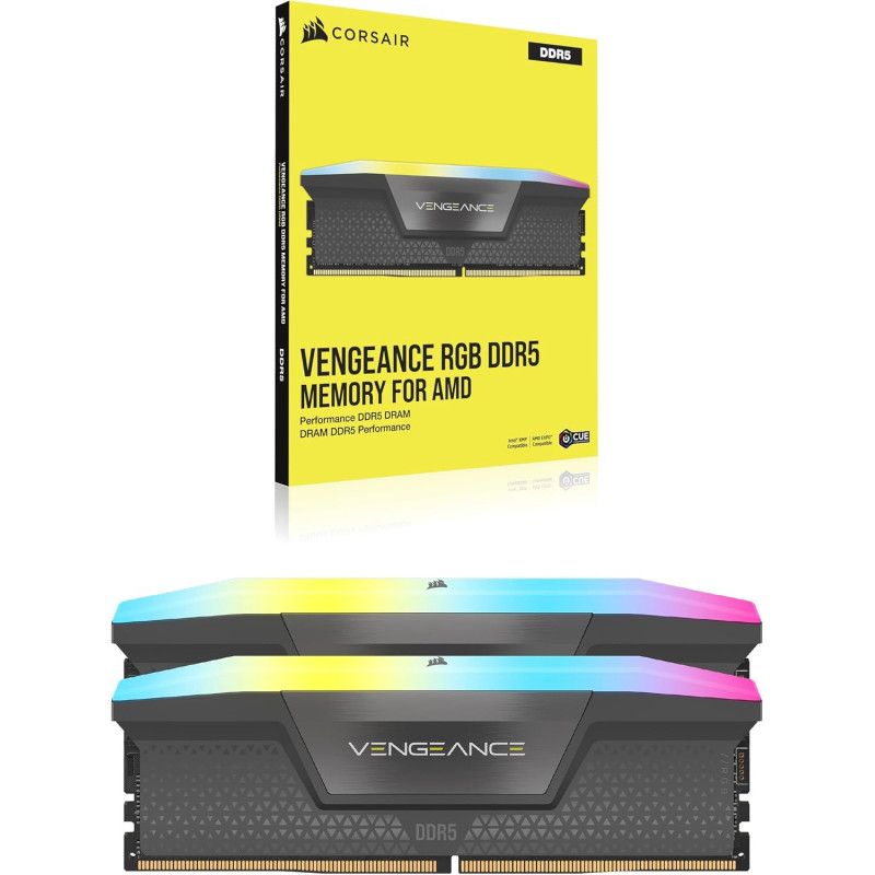 CORSAIR VENGEANCE RGB D5 560016GB (2 x 8GB) CL40 AMD EXPO & Intel X · Mémoires PC · Informat Systems Strasbourg (image 2)