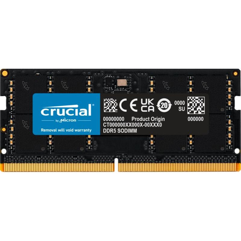 Crucial CT32G56C46S5 module de mémoire 32 Go 1 x 32 Go DDR5 262-pin SO-DIMM · Mémoires PC · Informat Systems Strasbourg