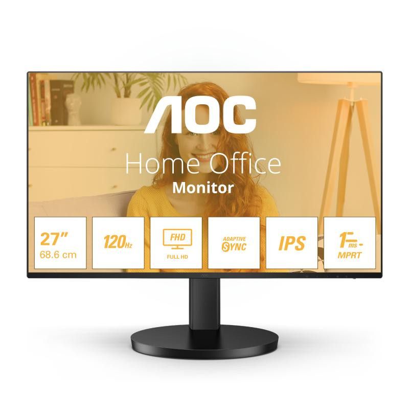 AOC B3 27B3HA2 écran plat de PC 68,6 cm (27") 1920 x 1080 pixels Full HD LED Noir · Moniteur · Informat Systems Strasbourg (image 2)
