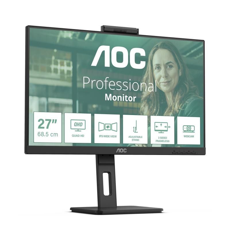 AOC Q27P3QW écran plat de PC 68,6 cm (27") 2560 x 1440 pixels Quad HD Noir · Moniteur · Informat Systems Strasbourg (image 2)