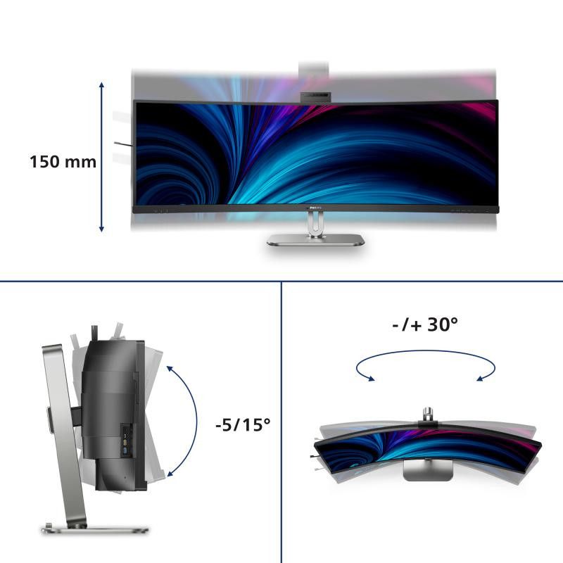Philips 49B2U6900CH/00 écran plat de PC 124 cm (48.8") 5120 x 1440 pixels Dual QHD LCD Noir · Moniteur · Informat Systems ... (image 5)