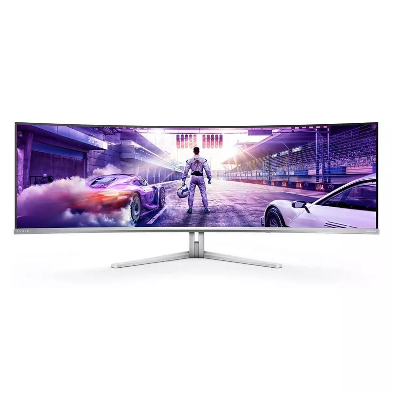 Philips Evnia 8000 49M2C8900L/00 écran plat de PC 124,2 cm (48.9") 5120 x 1440 pixels Dual QHD QD-OLED Blanc · Moniteur · ...
