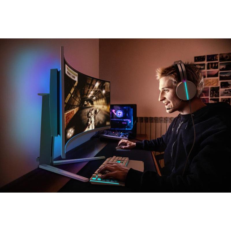 Philips Evnia 8000 49M2C8900L/00 écran plat de PC 124,2 cm (48.9") 5120 x 1440 pixels Dual QHD QD-OLED Blanc · Moniteur · ... (image 6)