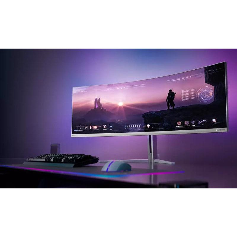 Philips Evnia 8000 49M2C8900L/00 écran plat de PC 124,2 cm (48.9") 5120 x 1440 pixels Dual QHD QD-OLED Blanc · Moniteur · ... (image 7)