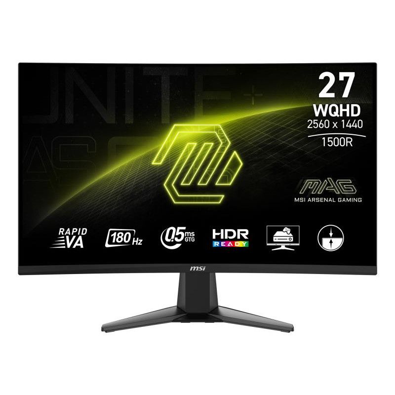 MSI MAG 27CQ6F écran plat de PC 68,6 cm (27") 2560 x 1440 pixels Quad HD LCD Noir · Moniteur · Informat Systems Strasbourg