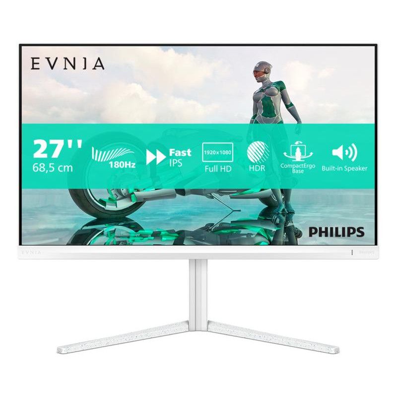 Philips Evnia 27M2N3201A/00 écran plat de PC 68,6 cm (27") 1920 x 1080 pixels Full HD LCD Blanc · Moniteur · Informat Syst...