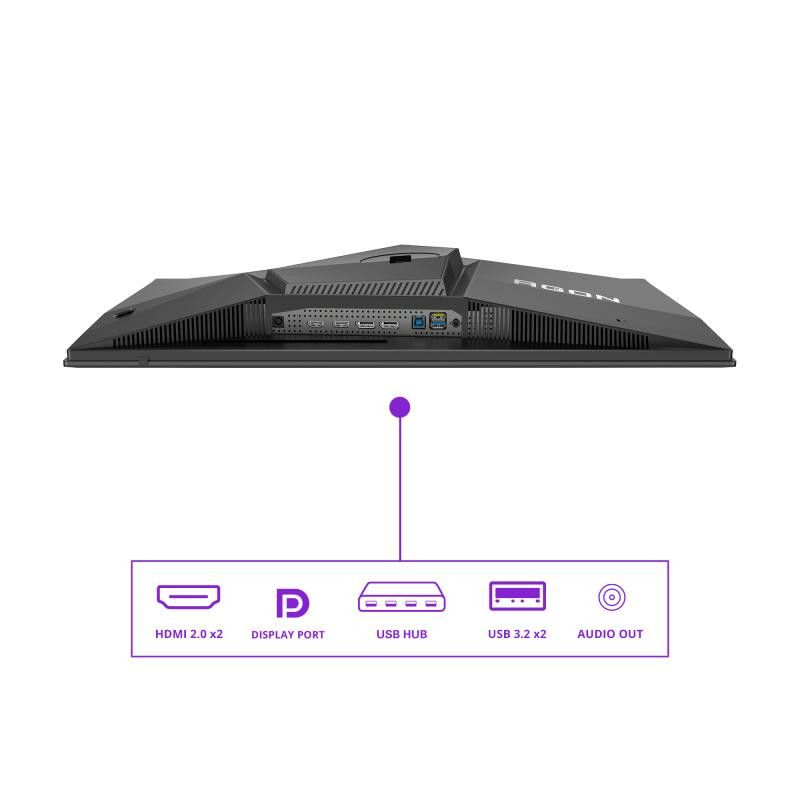 AOC AGON PRO AG276QZD2 écran plat de PC 67,3 cm (26.5") 2560 x 1440 pixels Quad HD QD-OLED Noir, Gris · Moniteur · Informa... (image 4)