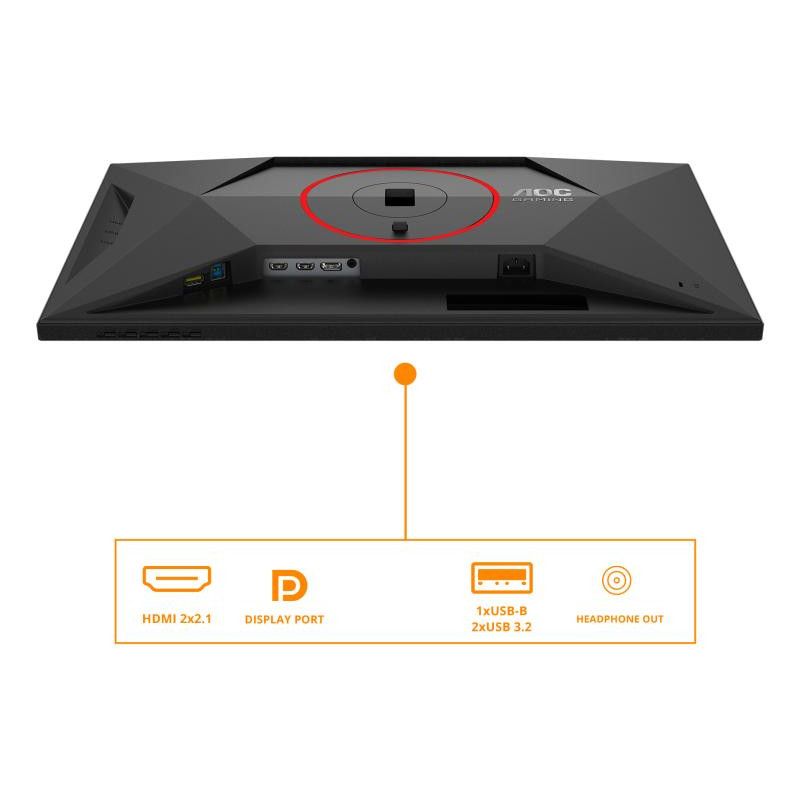 AOC G4 U27G4R écran plat de PC 68,6 cm (27") 3840 x 2160 pixels 4K Ultra HD LED Noir, Rouge · Moniteur · Informat Systems ... (image 4)