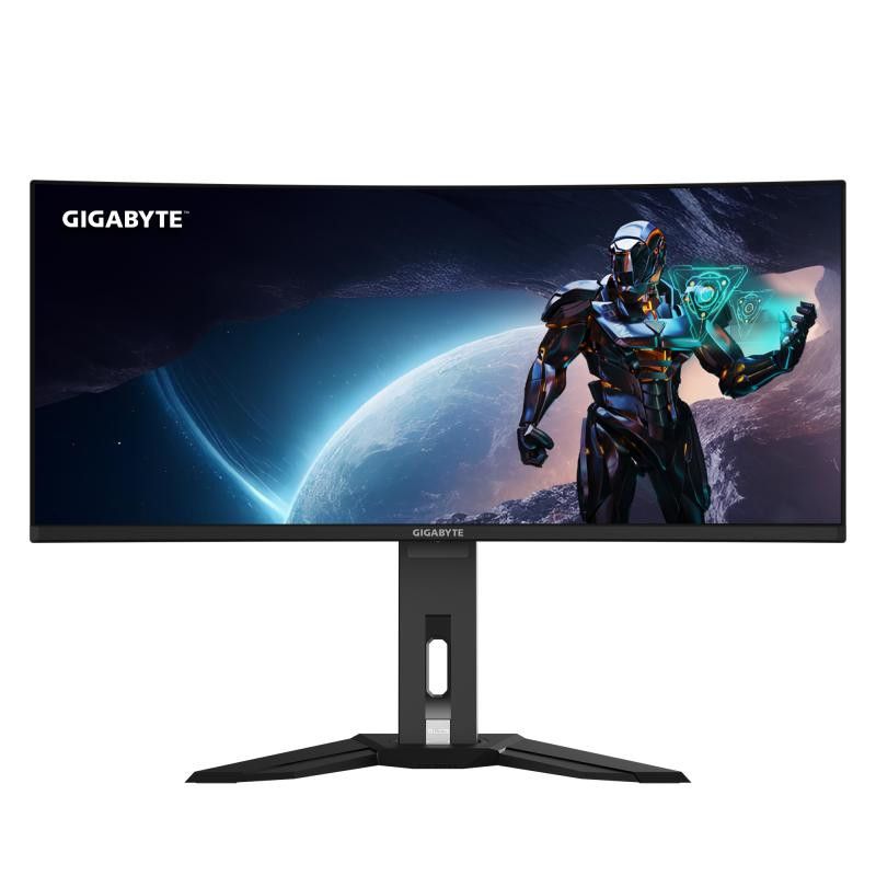 GIGABYTE Moniteur de jeu courbé OLED WQHD MO34WQC2 de 34" - 3440 x 1440, 240Hz, 0.03ms, KVM, 250 cd/m², FreeSync Premium P... (image 2)
