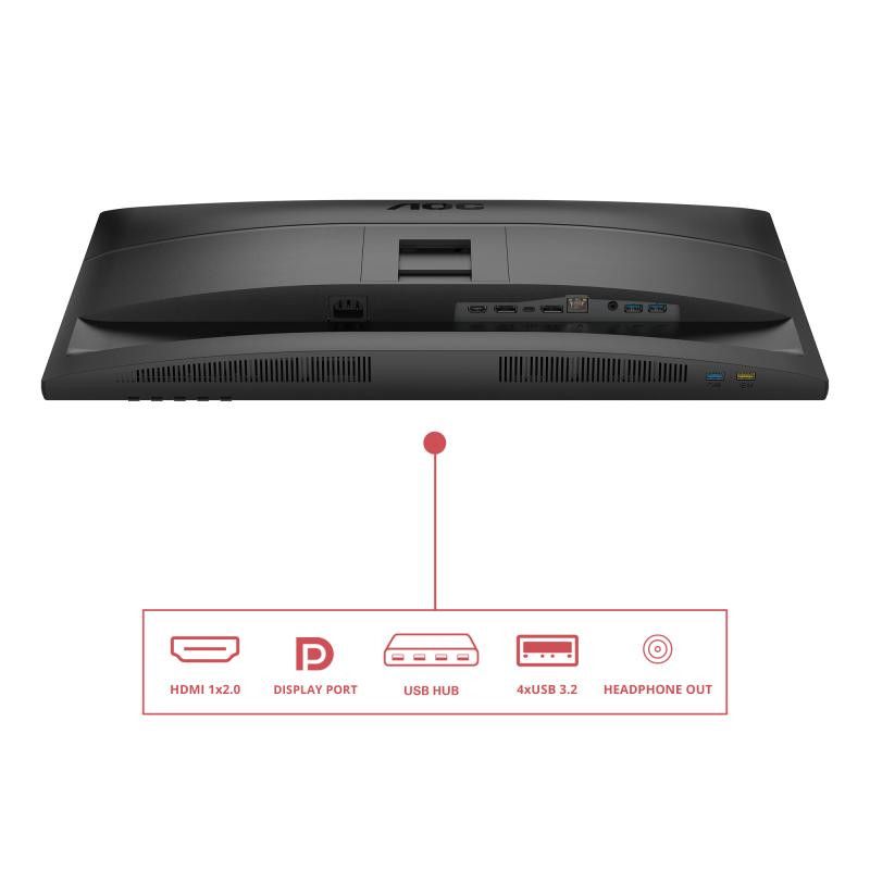 AOC E4 Q27E4CV écran plat de PC 68,6 cm (27") 2560 x 1440 pixels Quad HD LED Noir · Moniteur · Informat Systems Strasbourg (image 21)