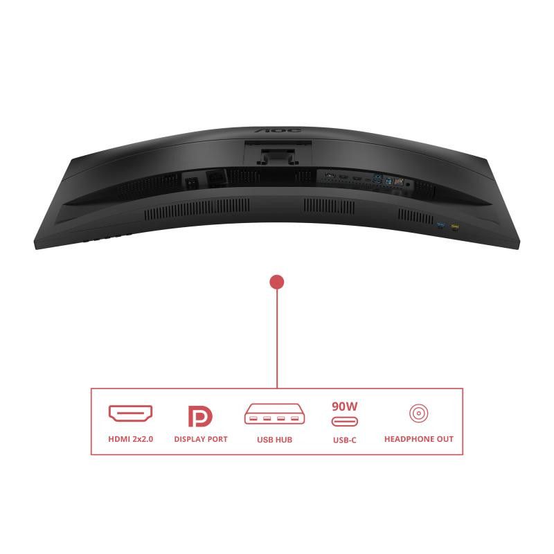 AOC E4 CU34E4CV écran plat de PC 86,4 cm (34") 3440 x 1440 pixels UltraWide Quad HD LCD Noir · Moniteur · Informat Systems... (image 18)