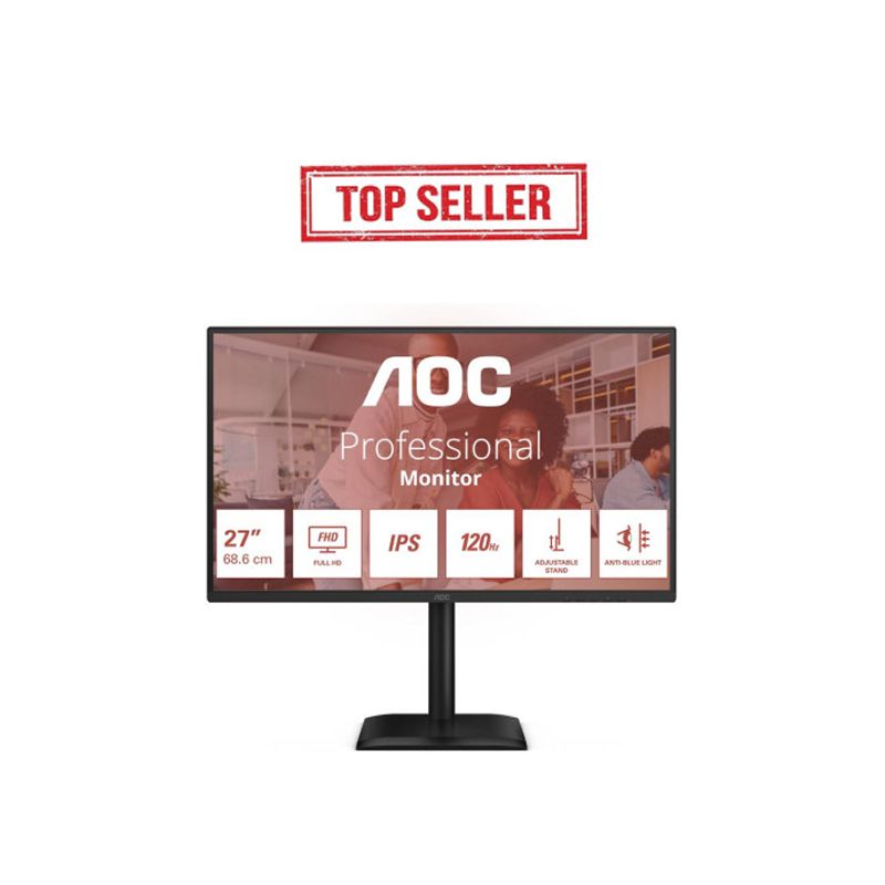 AOC 27E4U écran plat de PC 68,6 cm (27") 1920 x 1080 pixels Full HD LED Noir · Moniteur · Informat Systems Strasbourg