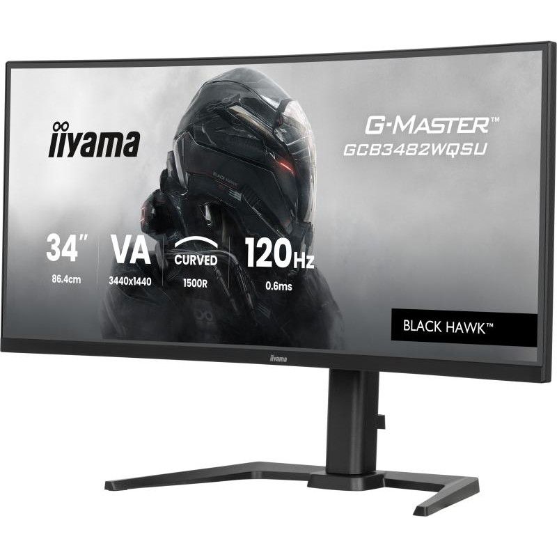iiyama GCB3482WQSU-B1 écran plat de PC 86,4 cm (34") 3440 x 1440 pixels UltraWide Quad HD LED Noir · Moniteur · Informat S... (image 3)