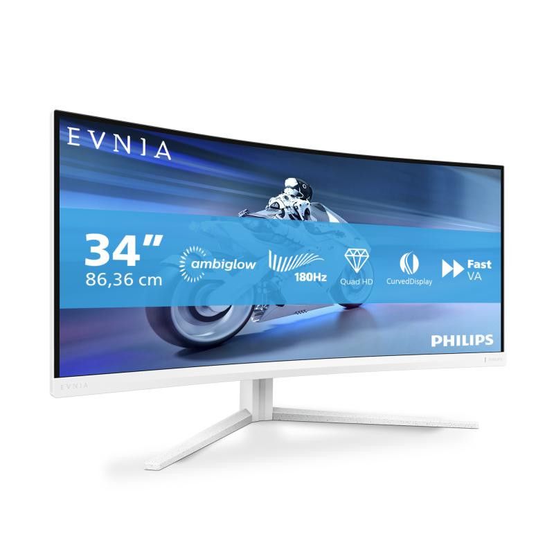 Philips Evnia 5000 34M2C5501A/00 écran plat de PC 86,4 cm (34") 3440 x 1440 pixels Wide Quad HD LCD Blanc · Moniteur · Inf... (image 14)