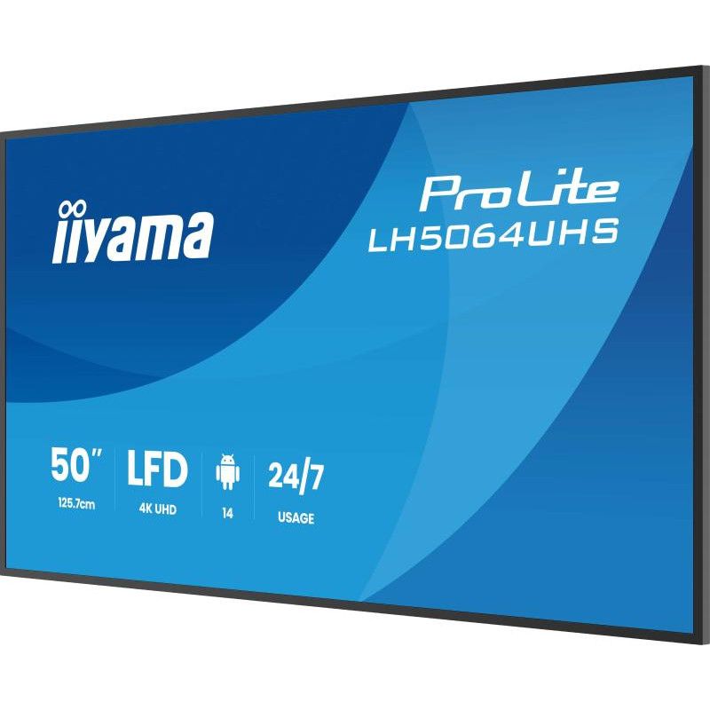 iiyama LH5564UHS-B1AG Écran d'affichage dynamique Écran plat de signalisation numérique 139,7 cm (55") Wifi 500 cd/m² 4K U... (image 6)