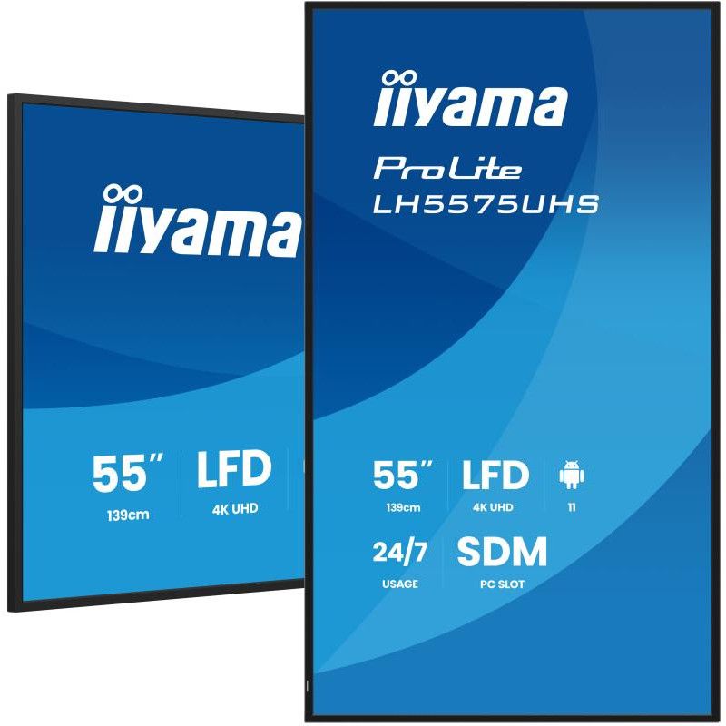 iiyama LH5575UHS-B2AG Écran d'affichage dynamique Écran plat de signalisation numérique 138,7 cm (54.6") LCD Wifi 500 cd/m... (image 5)