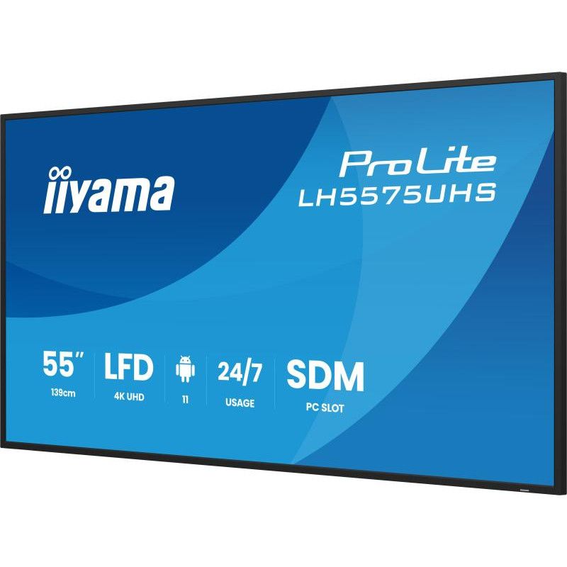 iiyama LH5575UHS-B2AG Écran d'affichage dynamique Écran plat de signalisation numérique 138,7 cm (54.6") LCD Wifi 500 cd/m... (image 6)