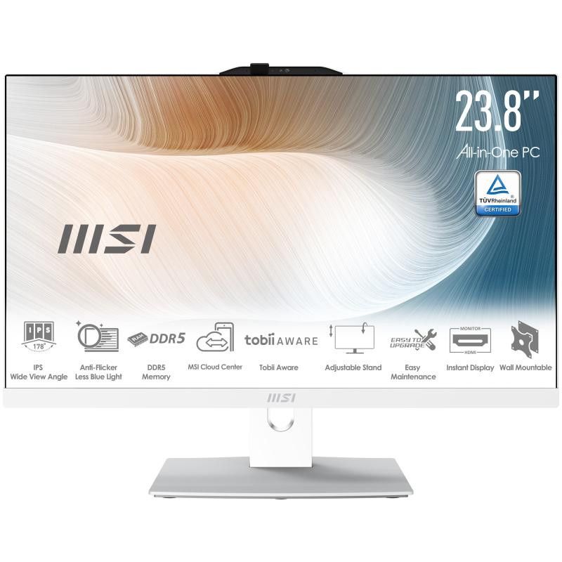 MSI Modern AM242P 1M-2097EU Intel Core 7 150U 60,5 cm (23.8") 1920 x 1080 pixels PC All-in-One 16 Go DDR5-SDRAM 512 Go SSD... (image 3)