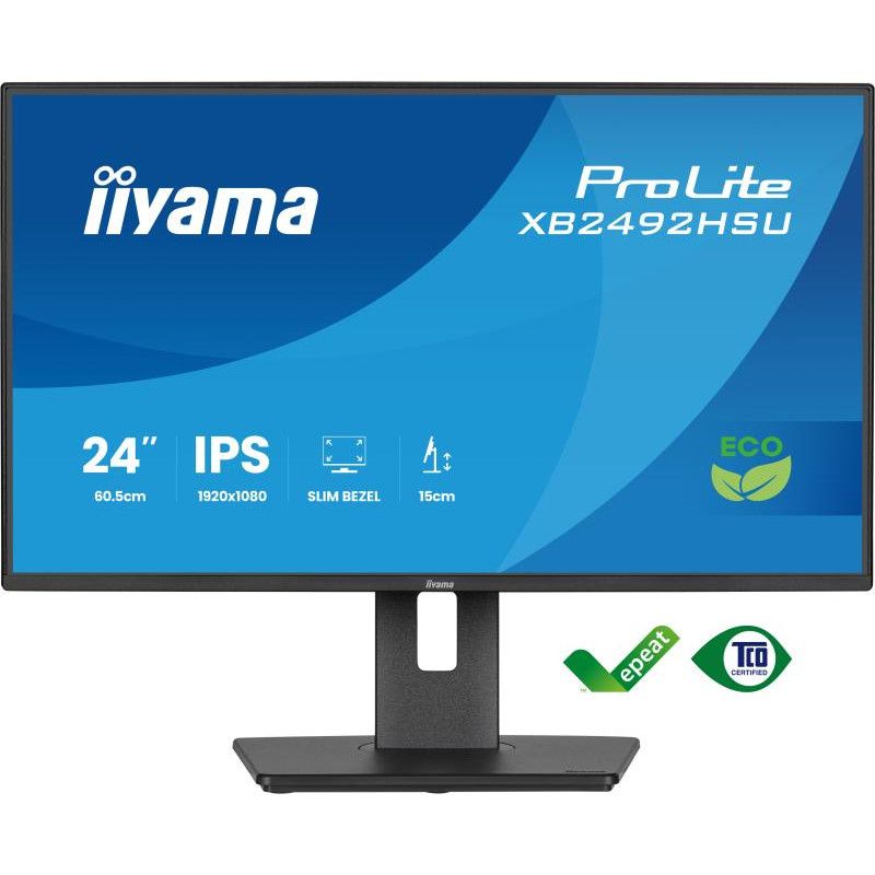 iiyama ProLite XB2492HSU-B1 écran plat de PC 60,5 cm (23.8") 1920 x 1080 pixels Full HD LED Noir · Moniteur · Informat Sys... (image 2)