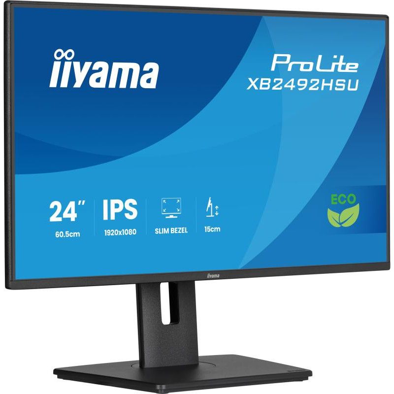 iiyama ProLite XB2492HSU-B1 écran plat de PC 60,5 cm (23.8") 1920 x 1080 pixels Full HD LED Noir · Moniteur · Informat Sys... (image 4)