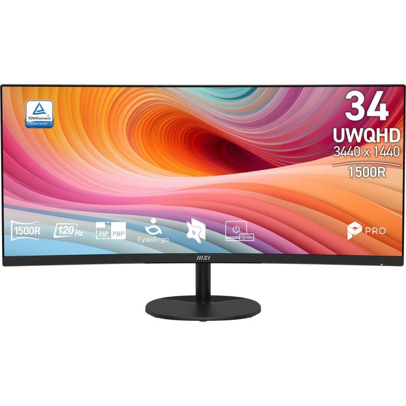 MSI Pro MP341CQ E12 écran plat de PC 86,4 cm (34") 3440 x 1440 pixels UltraWide Quad HD Noir · Moniteur · Informat Systems... (image 3)