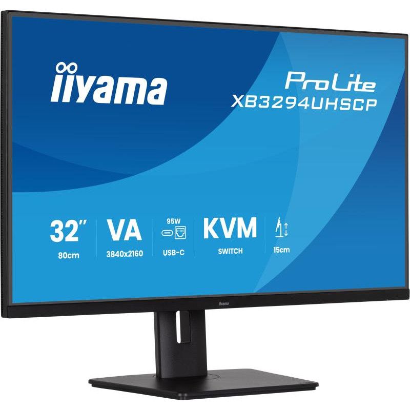 iiyama ProLite XB3294UHSCP-B1 écran plat de PC 80 cm (31.5") 3840 x 2160 pixels 4K Ultra HD Noir · Moniteur · Informat Sys...
