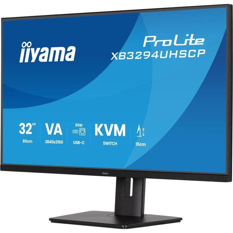 iiyama ProLite XB3294UHSCP-B1 écran plat de PC 80 cm (31.5") 3840 x 2160 pixels 4K Ultra HD Noir · Moniteur · Informat Sys... (image 4)
