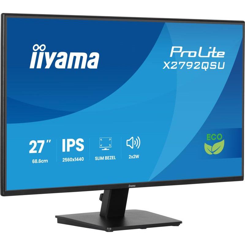 iiyama ProLite X2792QSU-B1 écran plat de PC 68,6 cm (27") 2560 x 1440 pixels Quad HD LED Noir · Moniteur · Informat System... (image 4)