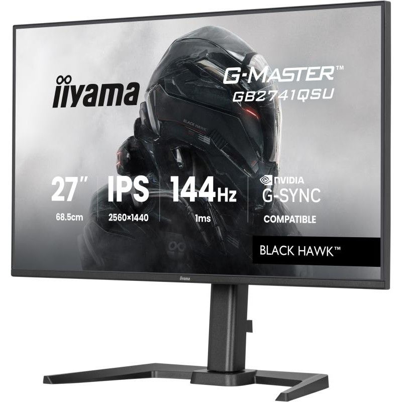 iiyama G-MASTER GB2741QSU-B1 écran plat de PC 68,6 cm (27") 2560 x 1440 pixels 4K Ultra HD LED Noir · Moniteur · Informat ... (image 3)