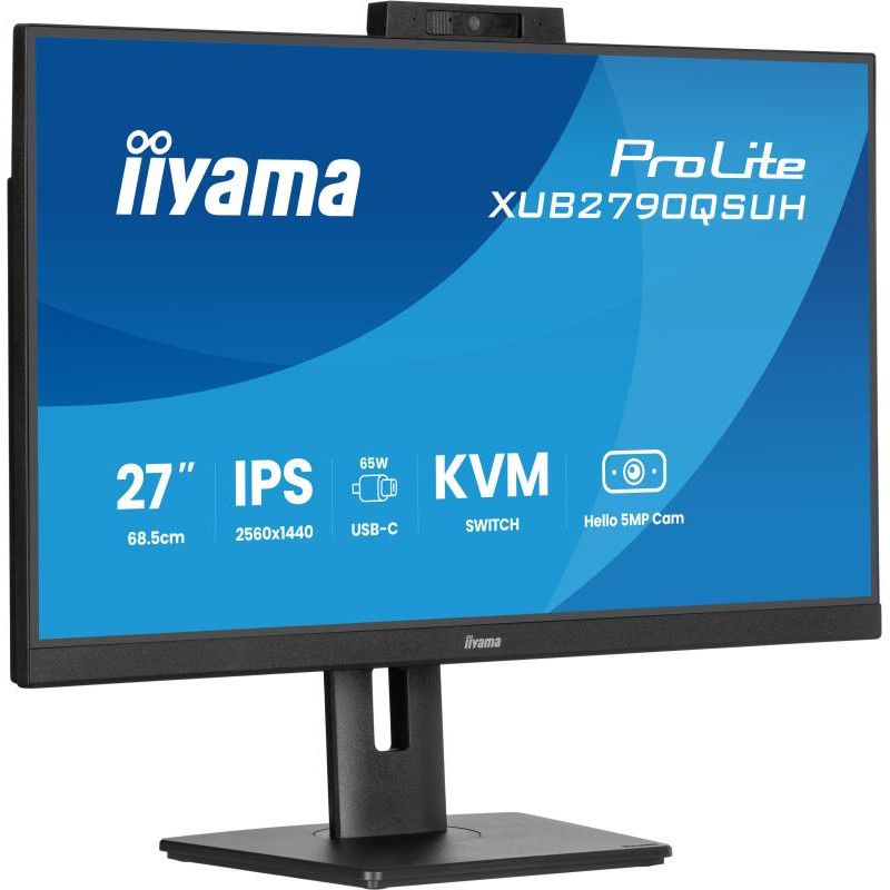 iiyama ProLite XUB2790QSUH-B2 écran plat de PC 68,6 cm (27") 2560 x 1440 pixels Quad HD LED Noir · Moniteur · Informat Sys...