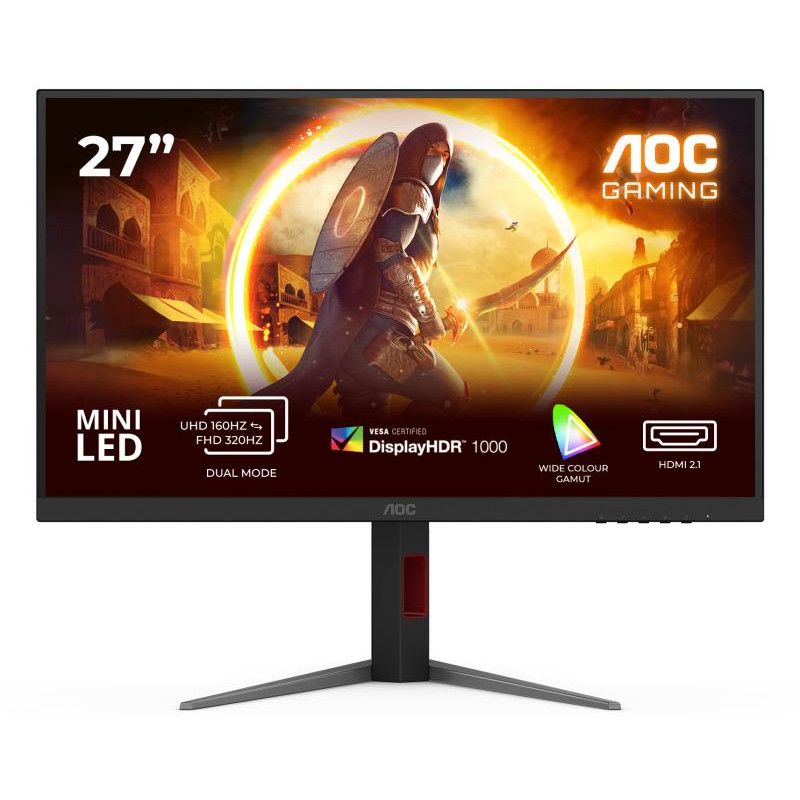 AOC G4 U27G4XM écran plat de PC 68,6 cm (27") 3840 x 2160 pixels 4K Ultra HD LED Noir, Rouge · Moniteur · Informat Systems...