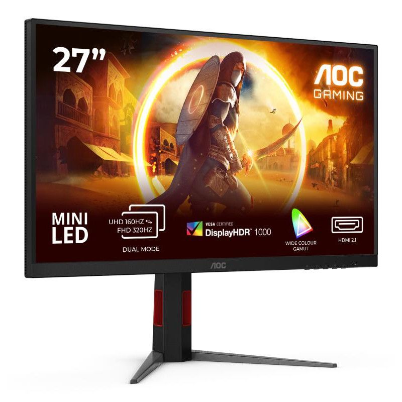AOC G4 U27G4XM écran plat de PC 68,6 cm (27") 3840 x 2160 pixels 4K Ultra HD LED Noir, Rouge · Moniteur · Informat Systems... (image 2)