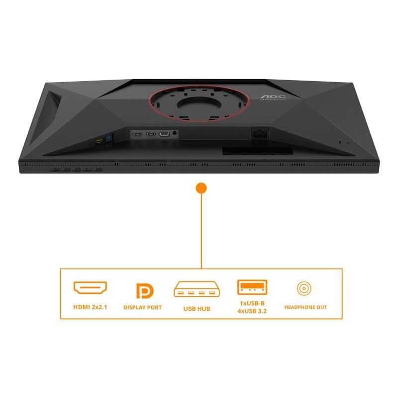 AOC G4 U27G4XM écran plat de PC 68,6 cm (27") 3840 x 2160 pixels 4K Ultra HD LED Noir, Rouge · Moniteur · Informat Systems... (image 4)