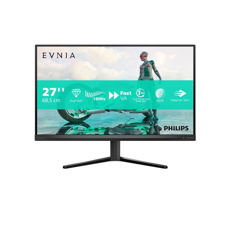 Philips Evnia 27M2N3500NL/00 écran — Quad HD, 180 Hz, Gris · Moniteur · Informat Systems Strasbourg