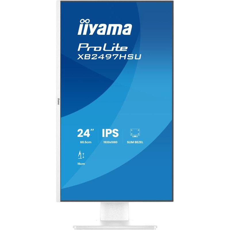 iiyama ProLite XB2497HSU-W1 écran plat de PC 60,5 cm (23.8") 1920 x 1080 pixels Full HD LED Blanc · Moniteur · Informat Sy... (image 2)
