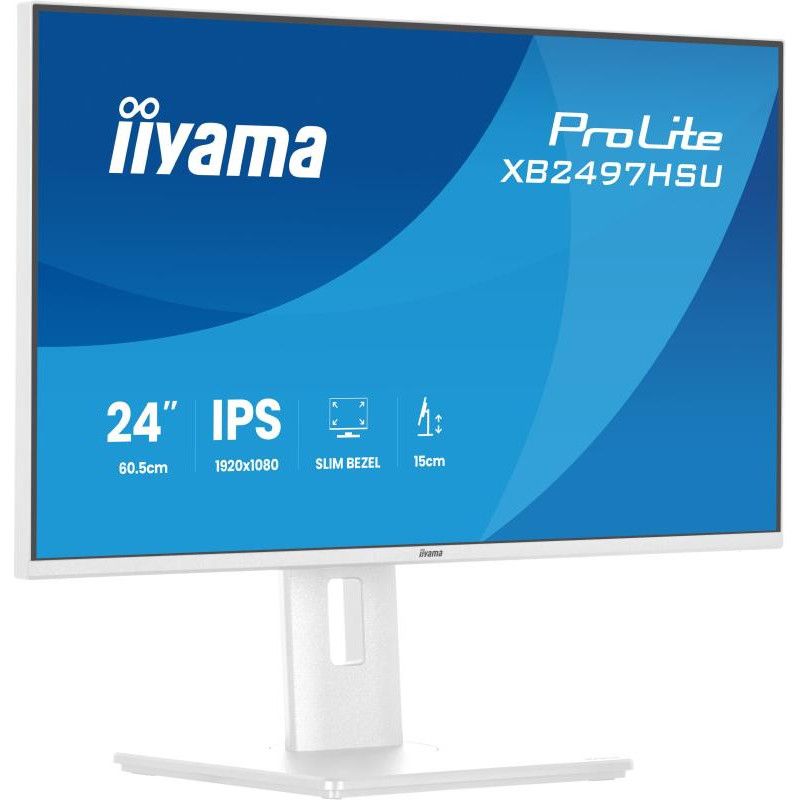 iiyama ProLite XB2497HSU-W1 écran plat de PC 60,5 cm (23.8") 1920 x 1080 pixels Full HD LED Blanc · Moniteur · Informat Sy... (image 3)