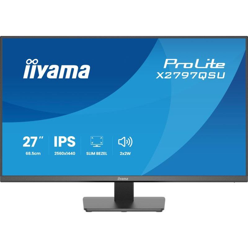 iiyama ProLite X2797QSU-B1 écran plat de PC 68,6 cm (27") 2560 x 1440 pixels Quad HD LED Noir · Moniteur · Informat System...