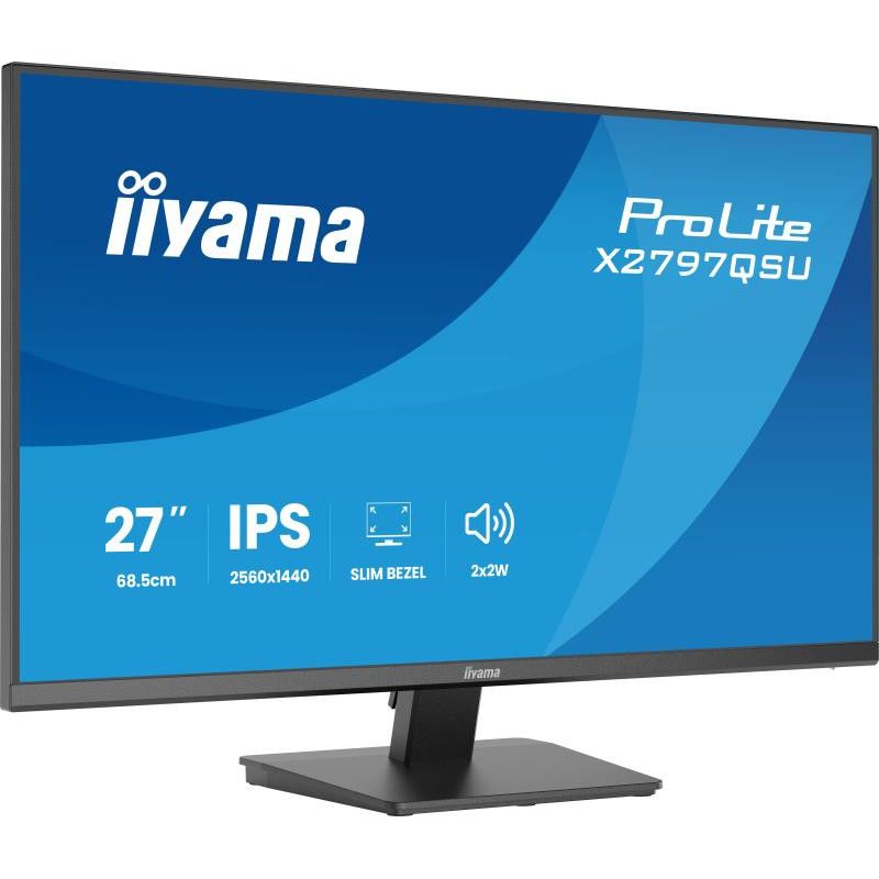 iiyama ProLite X2797QSU-B1 écran plat de PC 68,6 cm (27") 2560 x 1440 pixels Quad HD LED Noir · Moniteur · Informat System... (image 2)