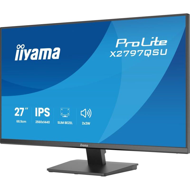 iiyama ProLite X2797QSU-B1 écran plat de PC 68,6 cm (27") 2560 x 1440 pixels Quad HD LED Noir · Moniteur · Informat System... (image 3)