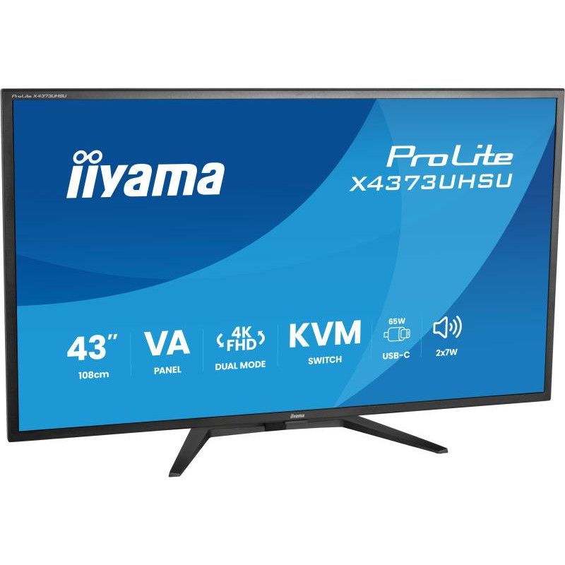 iiyama ProLite X4373UHSU-B2 écran plat de PC 108 cm (42.5") 3840 x 2160 pixels 4K Ultra HD LED Noir · Moniteur · Informat ... (image 3)