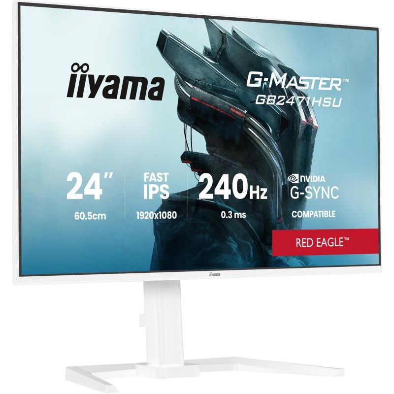 iiyama G-MASTER GB2471HSU-W1 écran plat de PC 60,5 cm (23.8") 1920 x 1080 pixels Full HD LED Blanc · Moniteur · Informat S... (image 5)