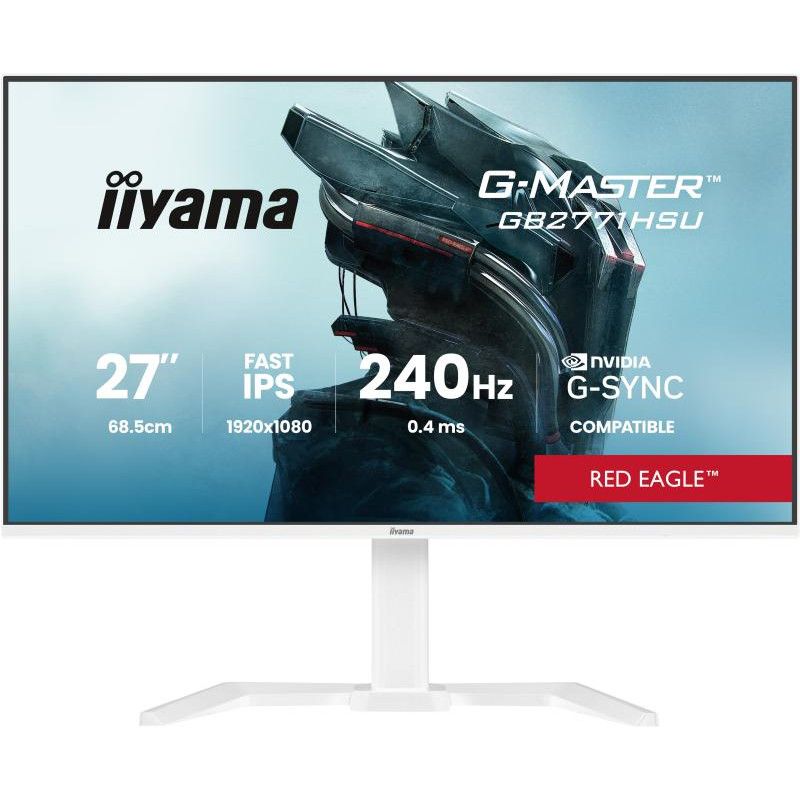 iiyama G-MASTER GB2771HSU-W1 écran plat de PC 68,6 cm (27") 1920 x 1080 pixels Full HD LCD Blanc · Moniteur · Informat Sys... (image 2)
