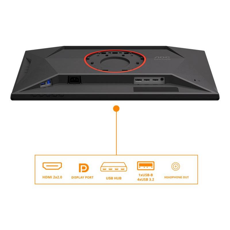 AOC G4 25G4KUR écran plat de PC 62,2 cm (24.5") 1920 x 1080 pixels Full HD LED Noir, Rouge · Moniteur · Informat Systems S... (image 4)