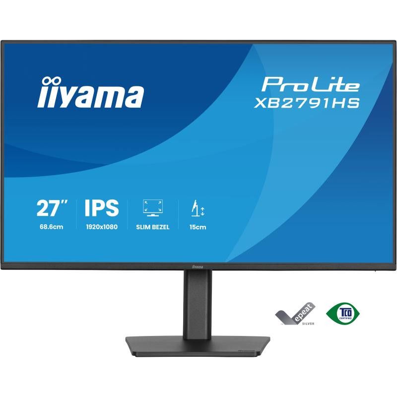 iiyama ProLite XB2791HS-B1 écran plat de PC 68,6 cm (27") 1920 x 1080 pixels Full HD LED Noir · Moniteur · Informat System... (image 2)