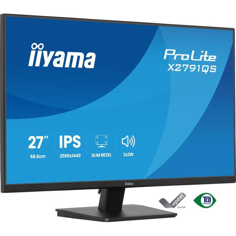 iiyama ProLite X2791QS-B1 écran plat de PC 68,6 cm (27") 2560 x 1440 pixels Quad HD LED Noir · Moniteur · Informat Systems...