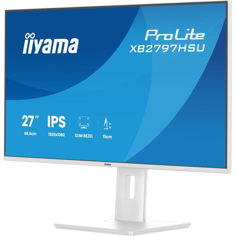 iiyama ProLite XB2797HSU-W1 écran plat de PC 68,6 cm (27") 1920 x 1080 pixels Full HD LED Blanc · Moniteur · Informat Syst... (image 6)